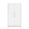 Armoire 2-Portes Fenna Blanc/Naturel