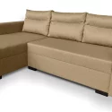 Canapé d’angle convertible Copernic Tissu Taupe