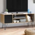 Meuble tv vintage noemi bois pied épingle