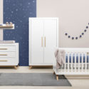 Fenna Chambre Enfants En 3 Pièces Blanc/Naturel