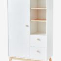 Armoire LIGNE GRANDE OURSE – blanc/bois