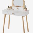 Grande coiffeuse Suzie – blanc – bois