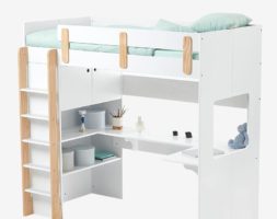 Lit Mezzanine Avec Bureau Et Rangement Ligne Everest