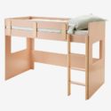 Lit mezzanine mi-hauteur LIGNE EVEREST – rose