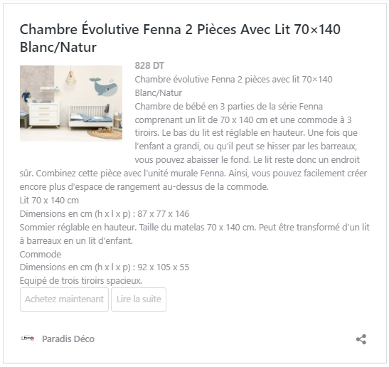 Chambre Évolutive Fenna 2 Pièces Avec Lit 70×140 Blanc-Natur - Paradis Déco