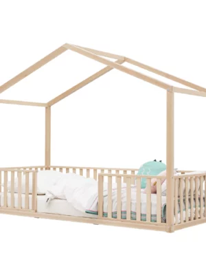 Lit Cabane Robin pour Enfant 90x200 cm en Bois-miniature