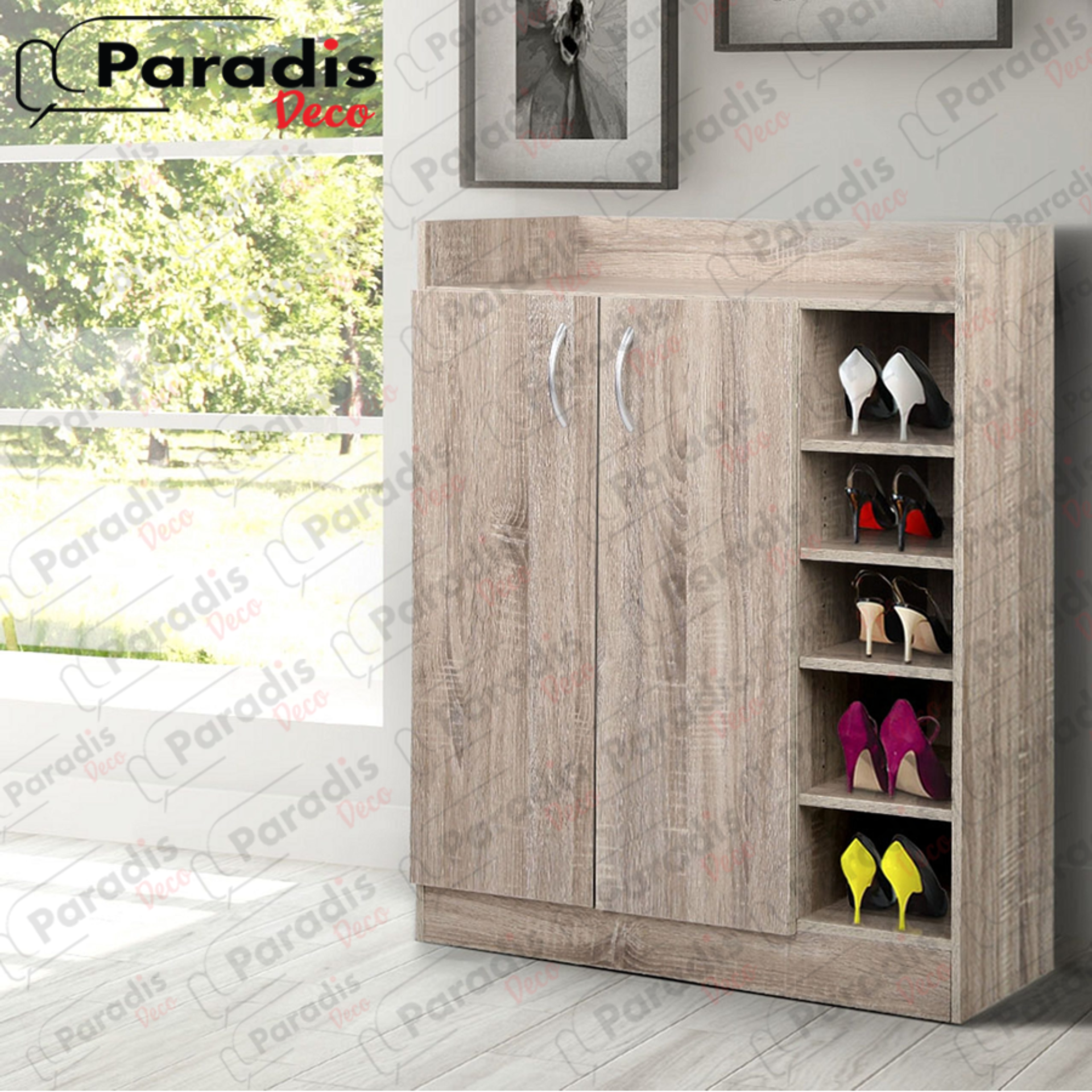 Porte-chaussures en bois Moderne - Modèle PC-204